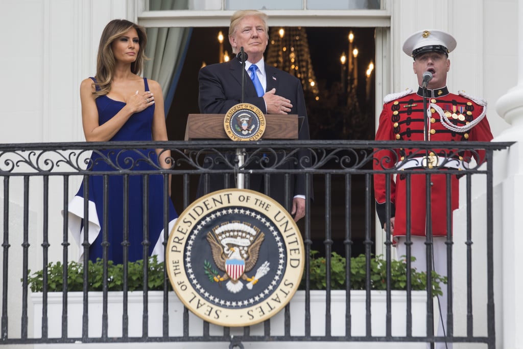 Melania Trump Esteban Cortazar Dress July 4 2017