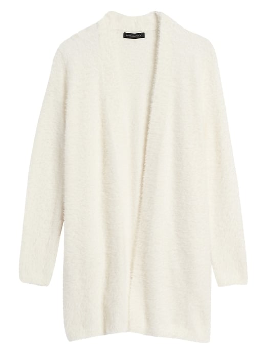 fuzzy cardigan long