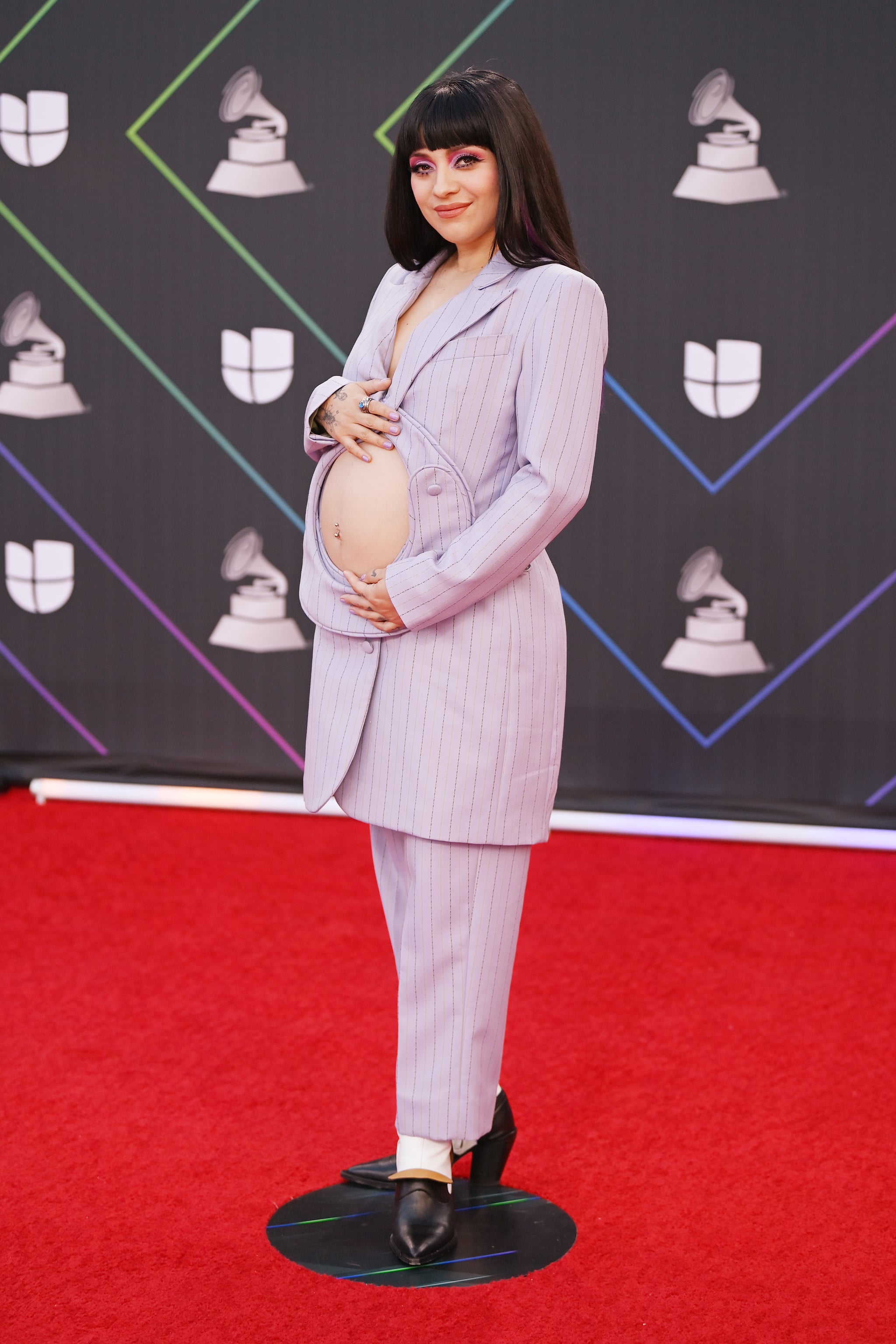 Mon Laferte At The 21 Latin Grammys See Every Glamorous Arrival From The Latin Grammys Popsugar Fashion Photo 17