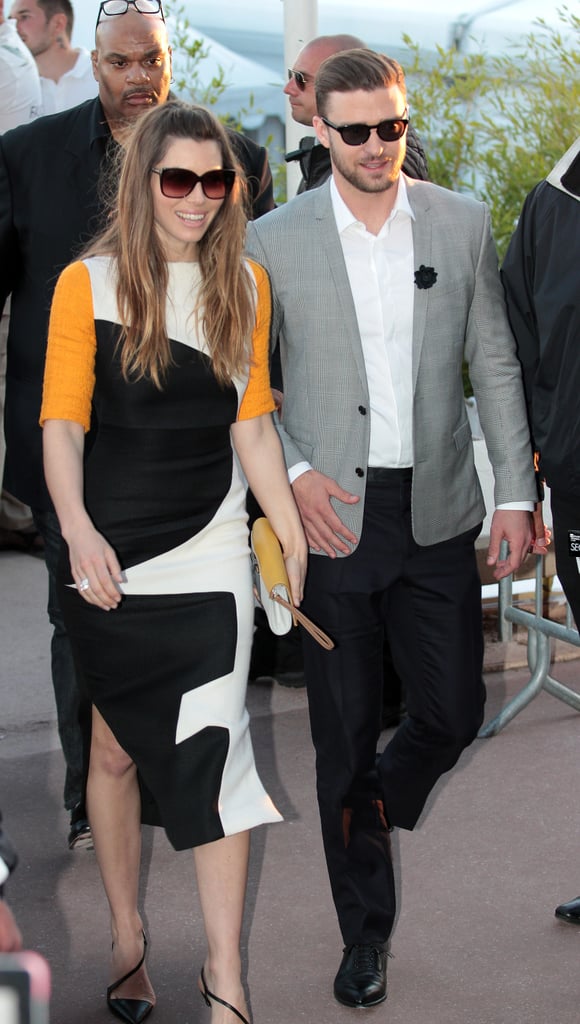 While the star wasn't pregnant here, we think this stretchy-looking dress would have been perfect for the early days of pregnancy. Next time, maybe?