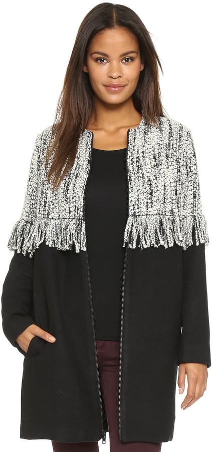 Loeffler Randall Long Fringe Coat ($895)