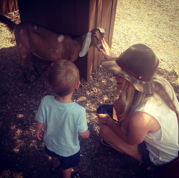 Kristin shared a photo of her oldest son, Camden, visiting a zoo for the first time.
Source: Instagram user kristincavallari