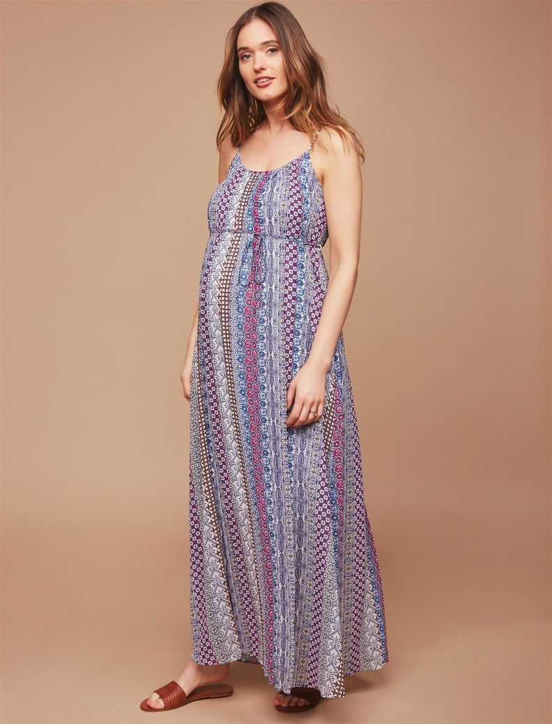 Destination Maternity Pleated Maternity Dress