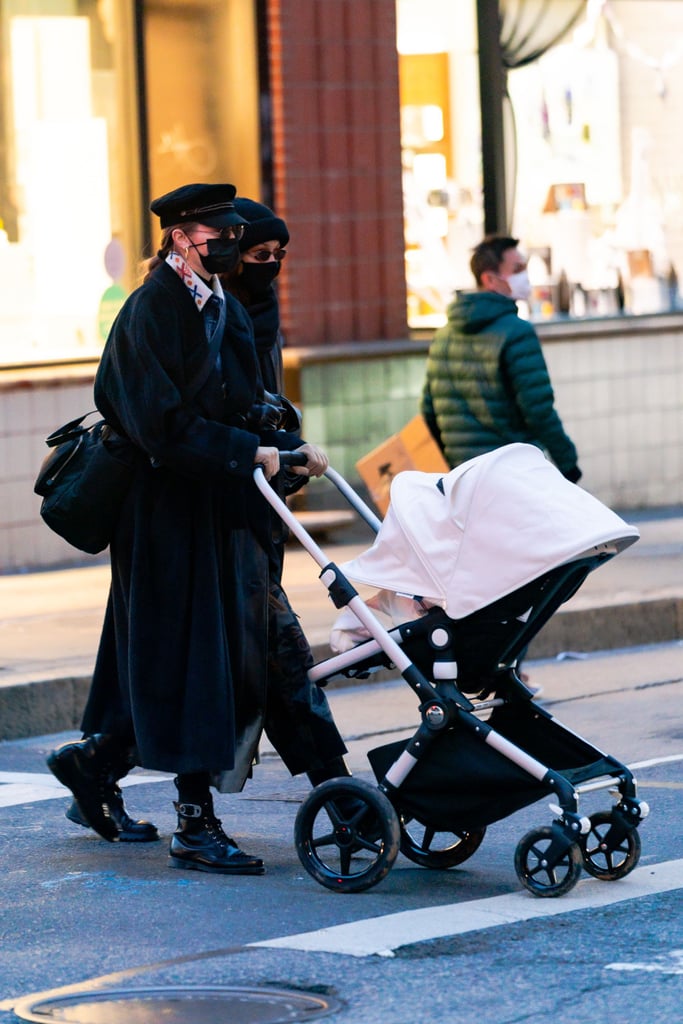Gigi and Bella Hadid Take Gigi's Daughter For a Walk in NYC