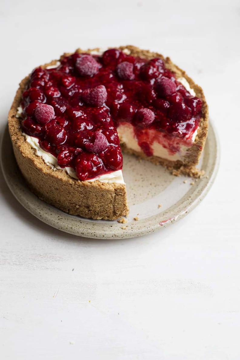 Raspberry Cheesecake With Amaretti Crust
