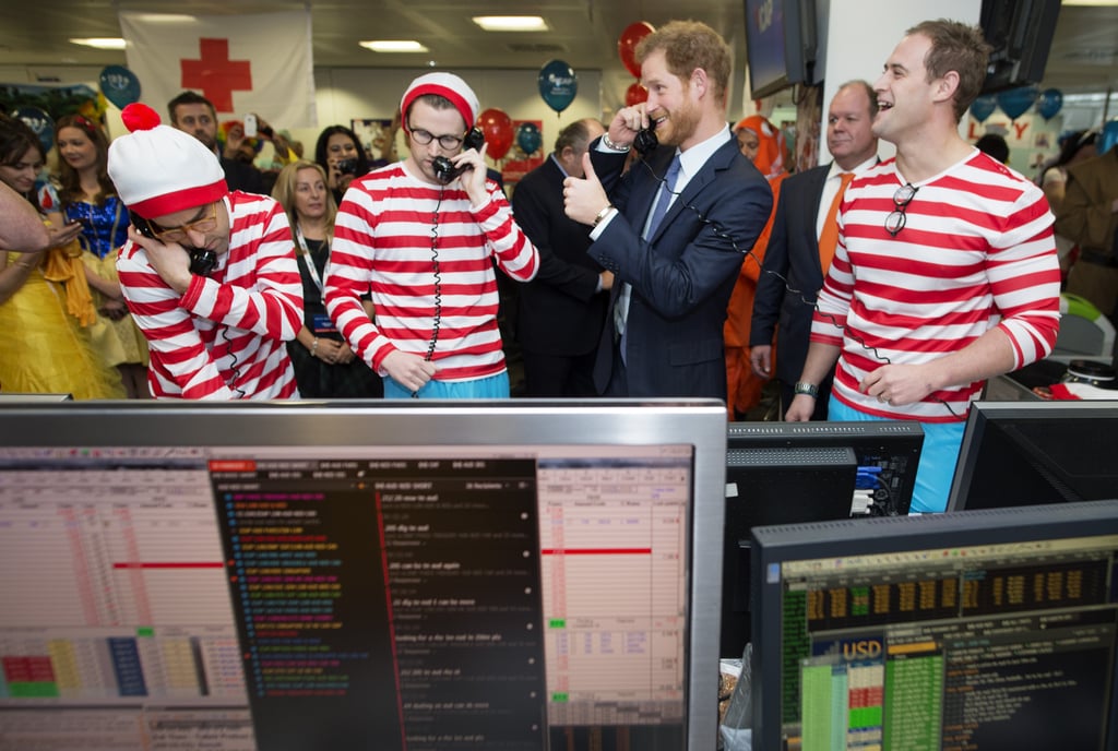 Prince Harry at ICAP Charity Trading Day December 2016