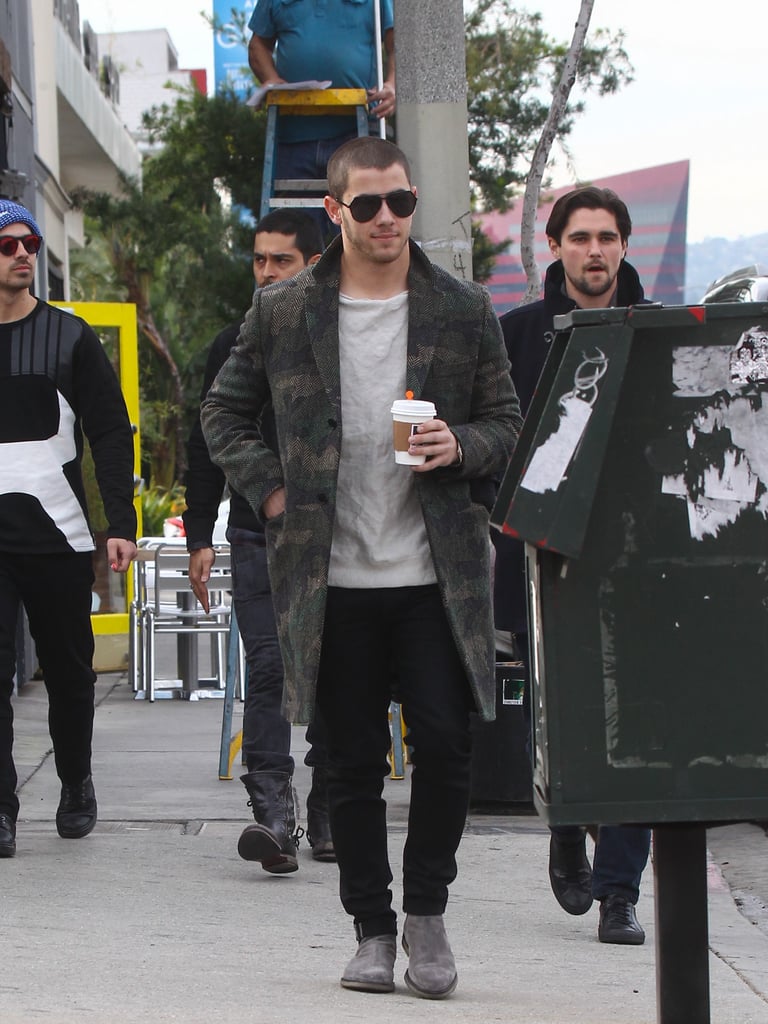 Nick and Joe Jonas Out With Wilmer Valderrama January 2016