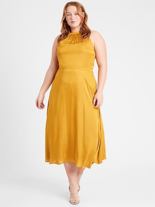 Banana Republic Satin Midi Dress