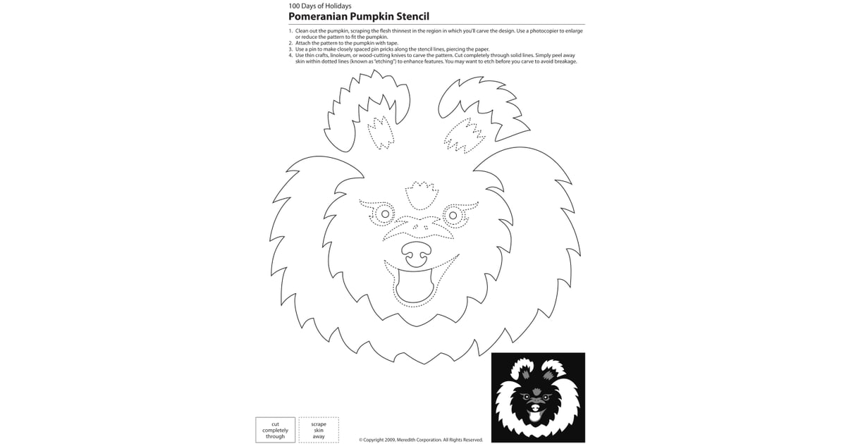 Downloadable Dog Breed Pumpkin Stencils | POPSUGAR Pets Photo 29
