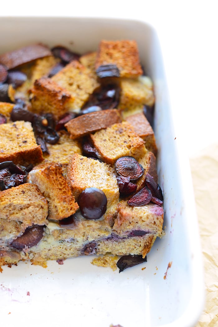 Cherry French Toast Casserole Bake