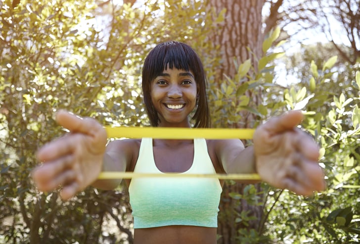Mini Resistance Band Arm Workouts On Youtube Popsugar Fitness