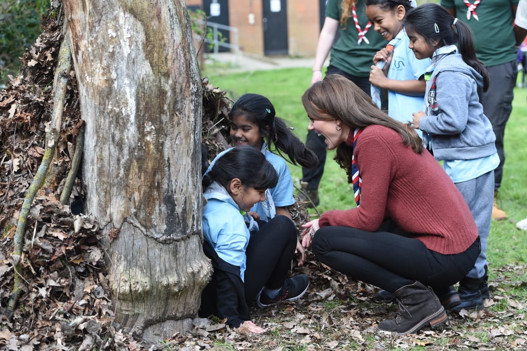 Kate Middleton Visits With Scouts March 2019