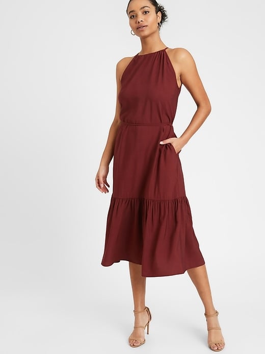 Banana Republic Halter Midi Dress Best Midi Dresses From Banana