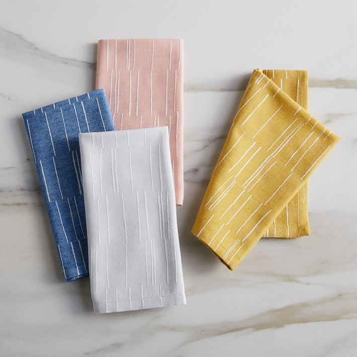 Fragmented Stripe Jacquard Napkins