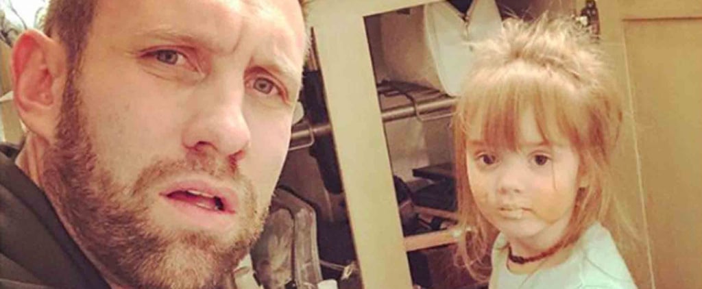 Toddler Gets Into Mom's Makeup on Dad's Watch
