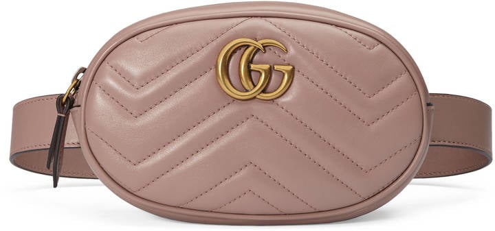 Get in on the trend with this luxe Gucci GG Marmont Matelassé Leather Belt Bag ($1,050).