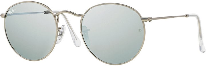 Ray-Ban Round Metal-Frame Sunglasses with Silver Mirror Lens ($170)