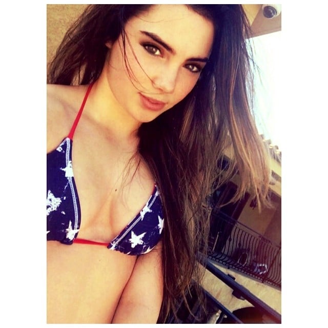 McKayla Maroney slipped into a patriotic bikini.
Source: Instagram user mckaylamaroney