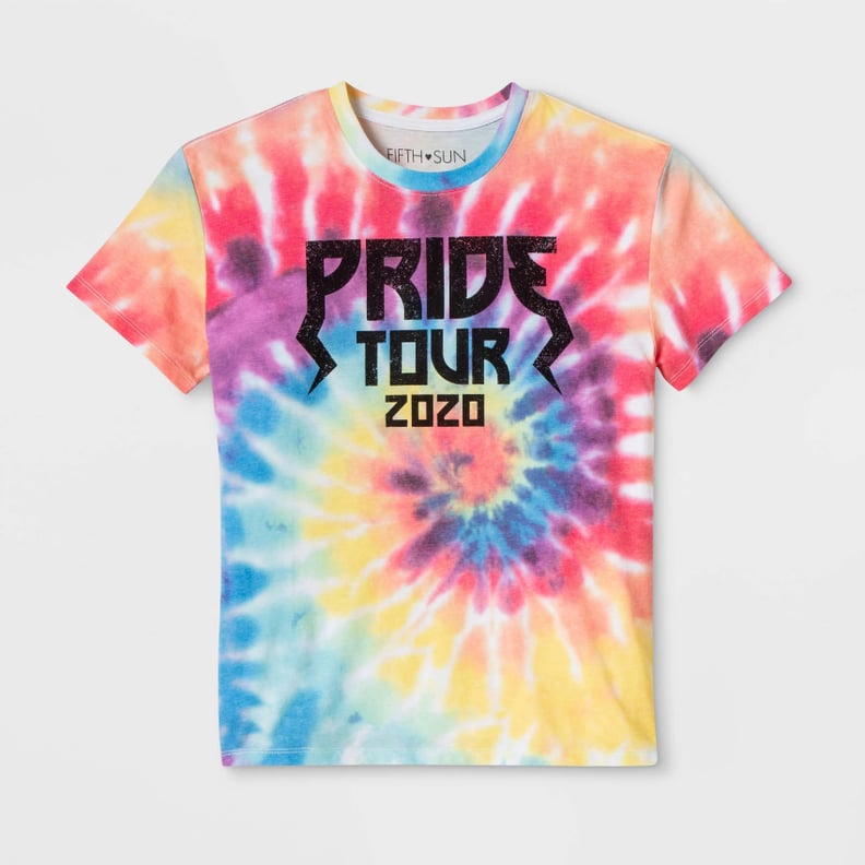 Pride Tour 2020 Tie-Dye Rainbow Graphic T-Shirt