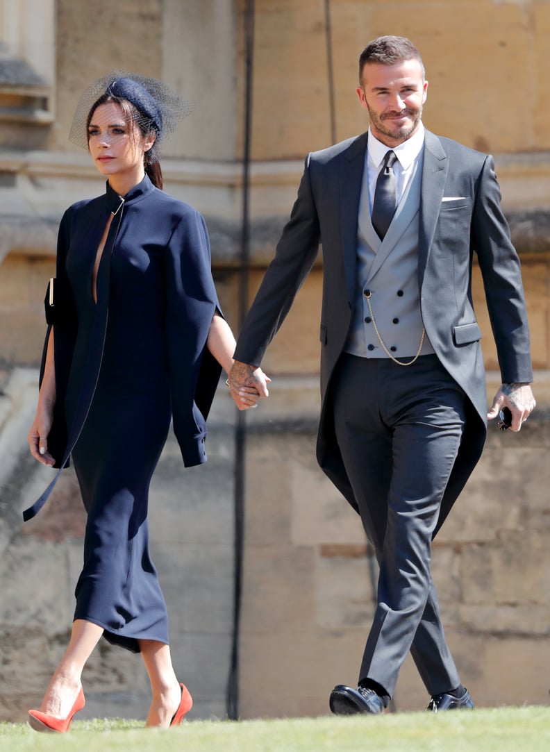 Victoria and David Beckham at Prince Harry and Meghan Markle's Wedding in 2018
