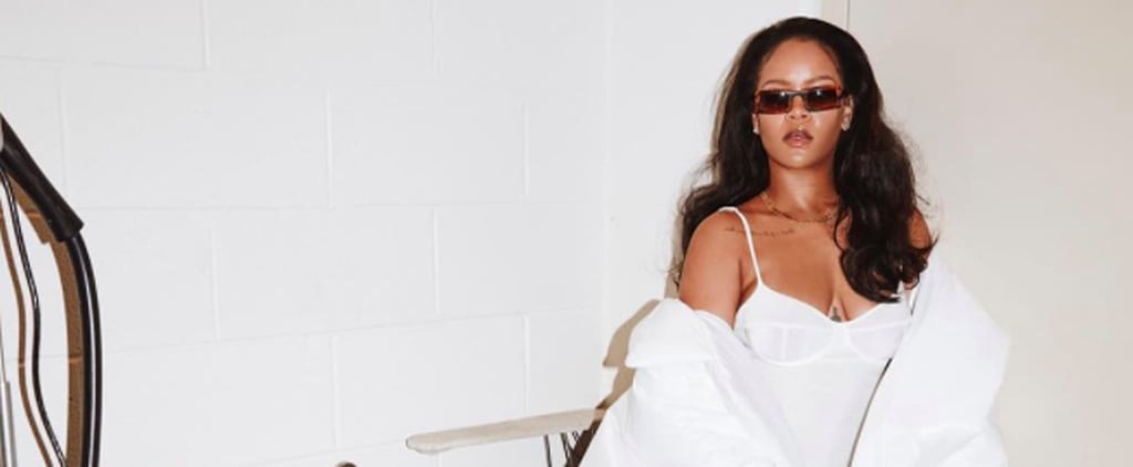 Rihanna White Dress at the Grammys 2018