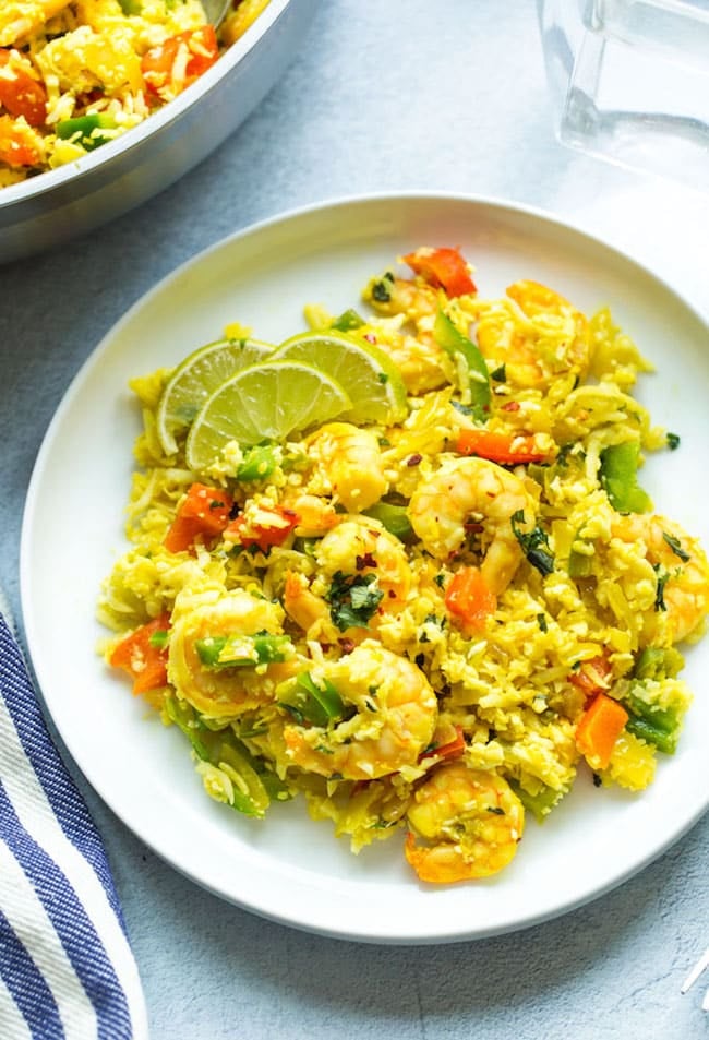 Shrimp Cauliflower Rice Pulao