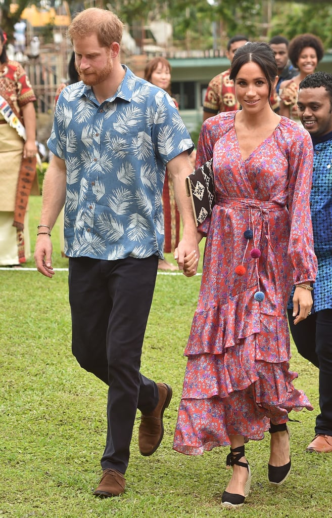 Meghan Markle's Printed Wrap Dress