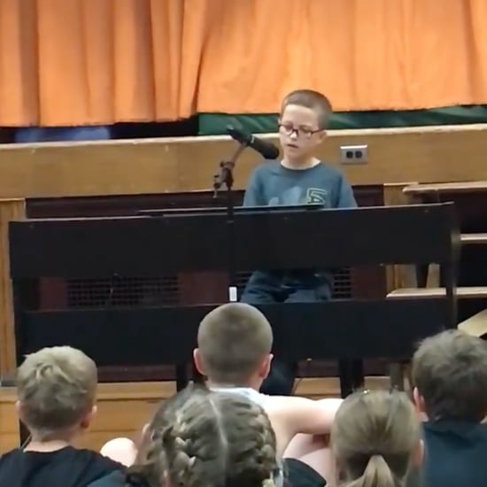 Boy Sings "Imagine" at Talent Show Video