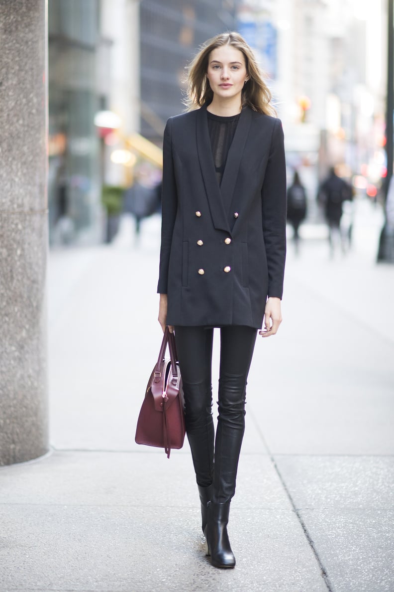 Layer On a Menswear-Inspired Blazer and Play With Proportions