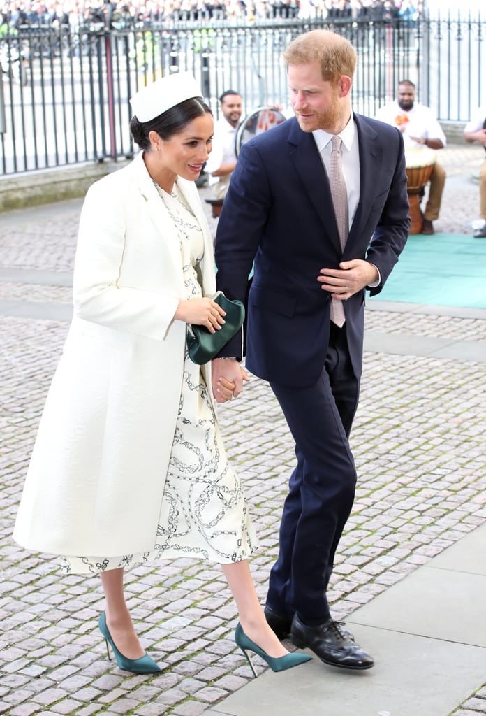 Meghan Markle Green Heels at Commonwealth Service