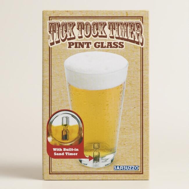 Tick Tock Timer Pint Glass