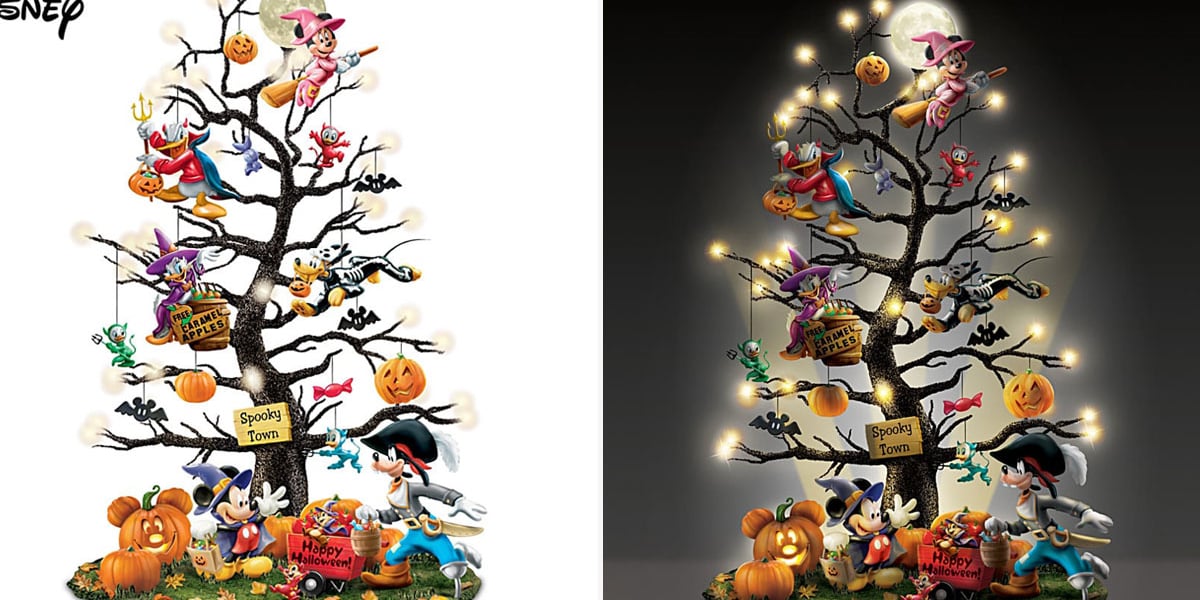 This Disney Tabletop Halloween Tree Lights Up! POPSUGAR Home