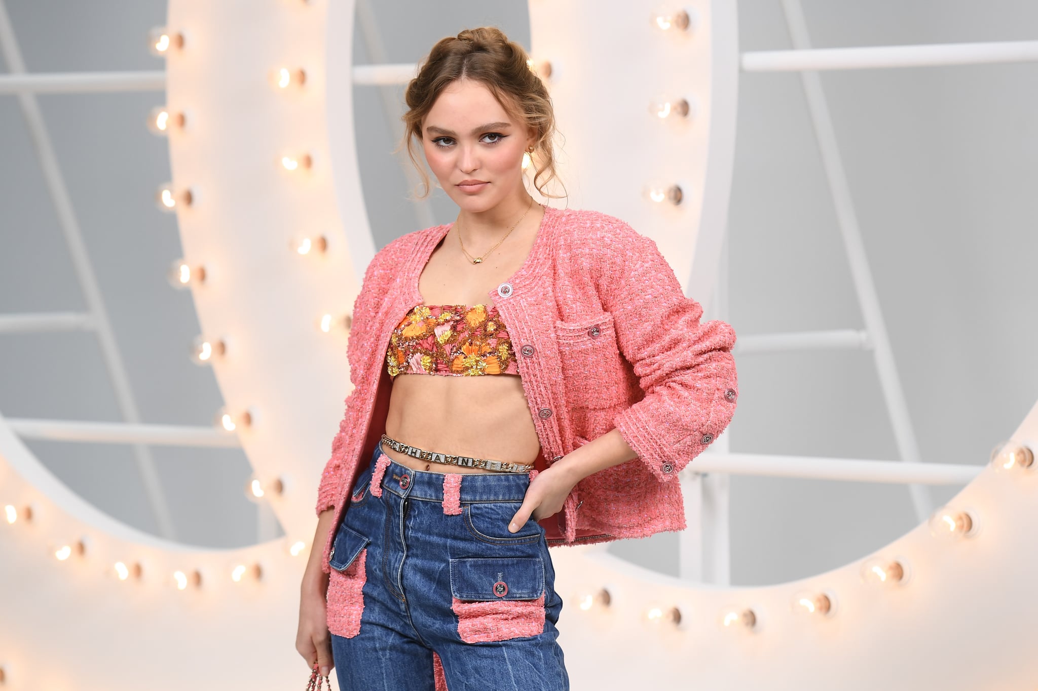 Lily-Rose Depp attends the Chanel Womenswear Spring/Summer 2022 show  News Photo - Getty Images