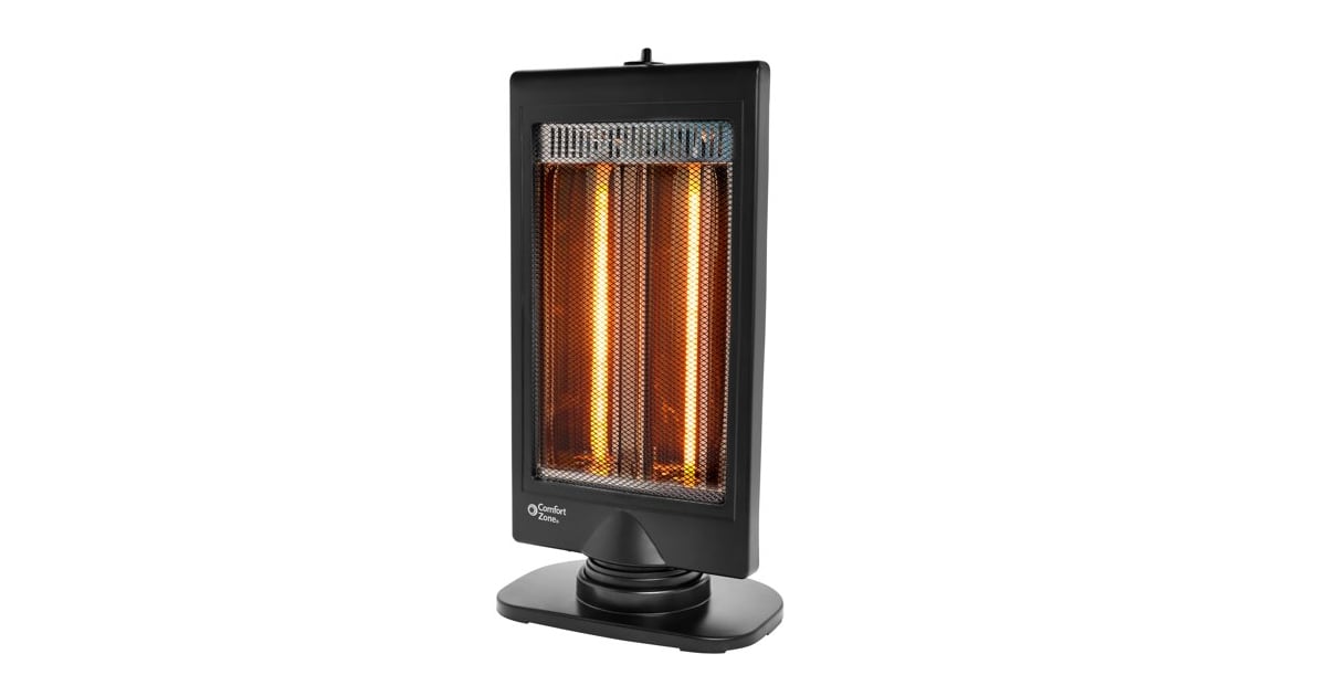 Comfort Zone Portable Slimline Electric Halogen Radiant Oscillating