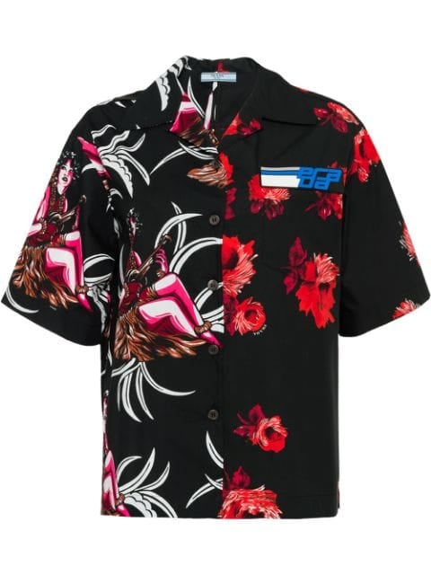 Prada Floral Short-Sleeve Shirt