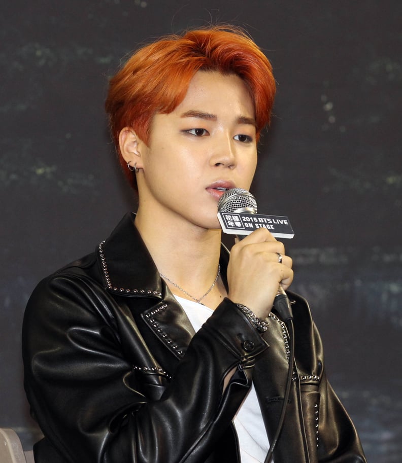 Jimin's Red Hair Color in 2015