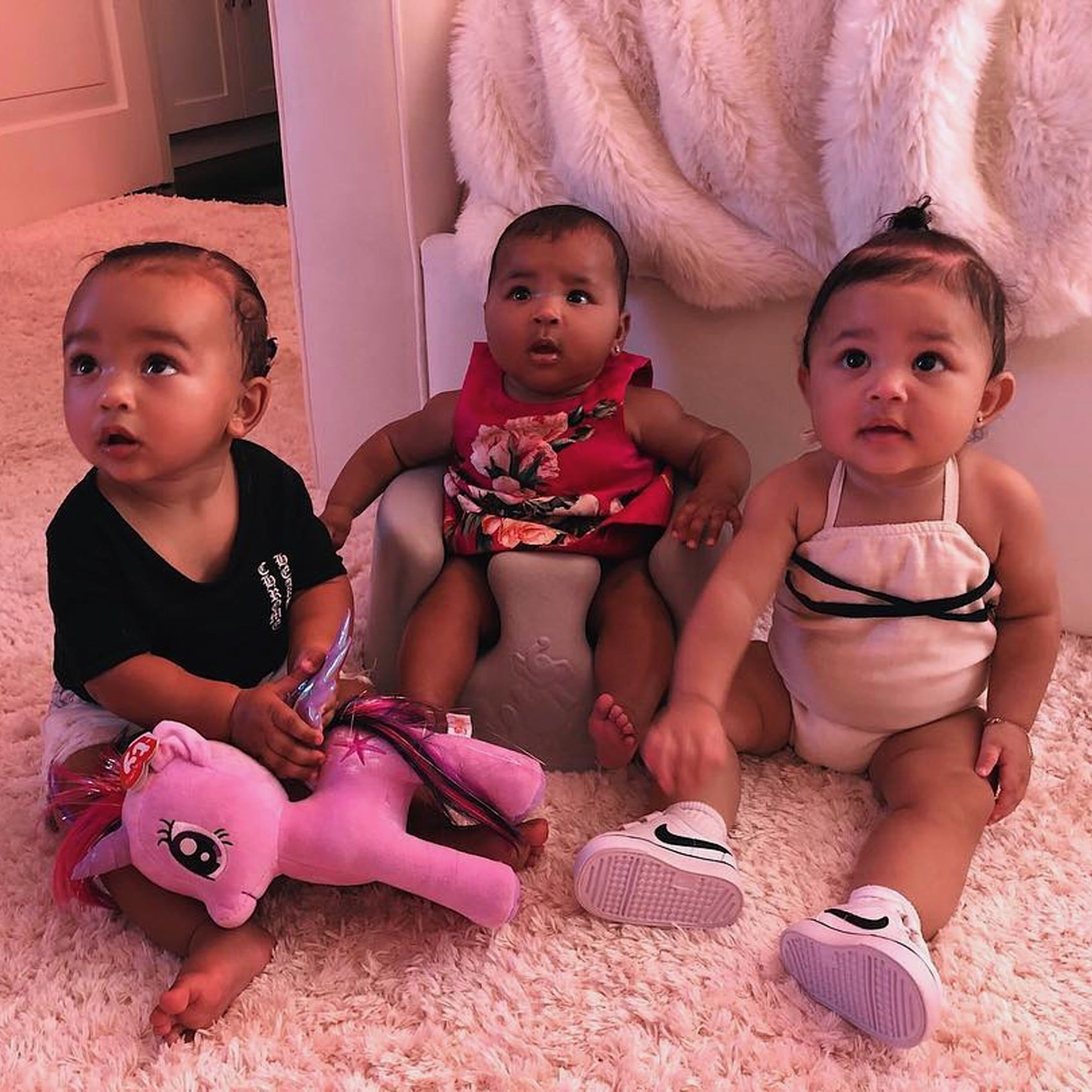 First Photo Of Chicago Stormi And True Together Popsugar Celebrity