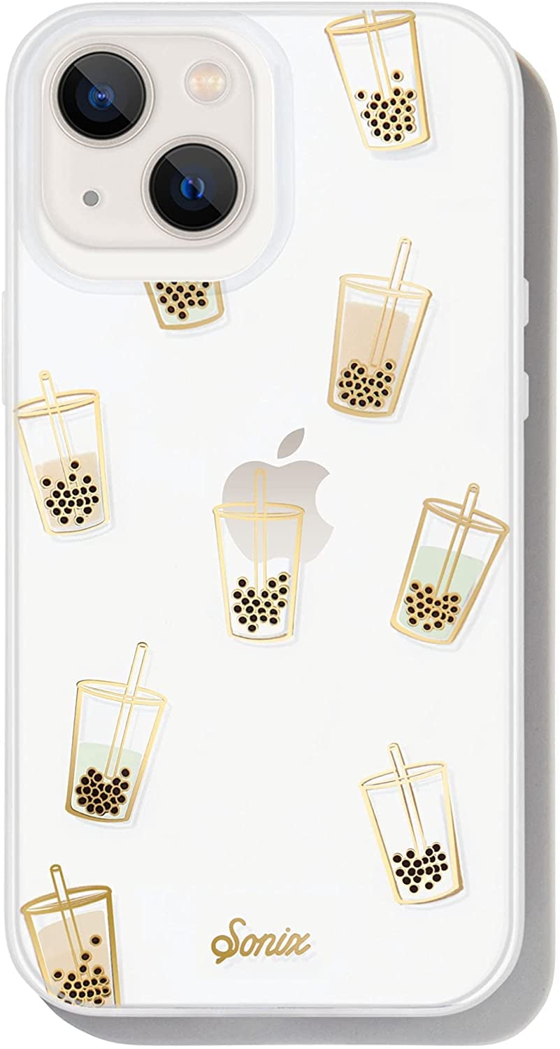 Boba Cup & Straw Cute Green Boba Bubbles Case iPhone 13 - IP13