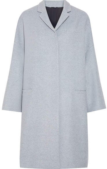 Brunello Cucinelli Bead-embellished Wool And Cashmere-blend Coat