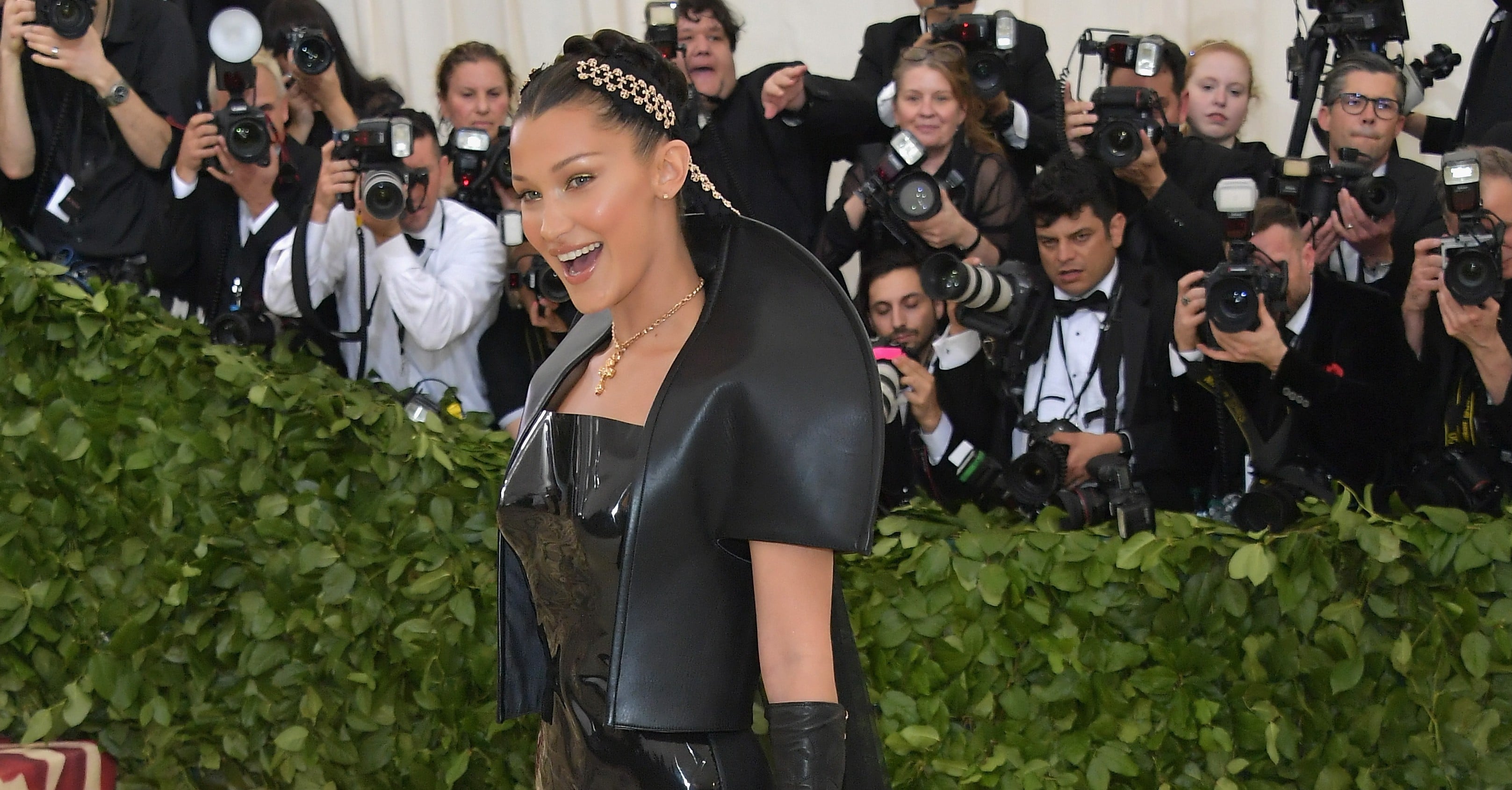 Bella Hadid's Chromes Heart Met Gala Dress 2018 PS Fashion