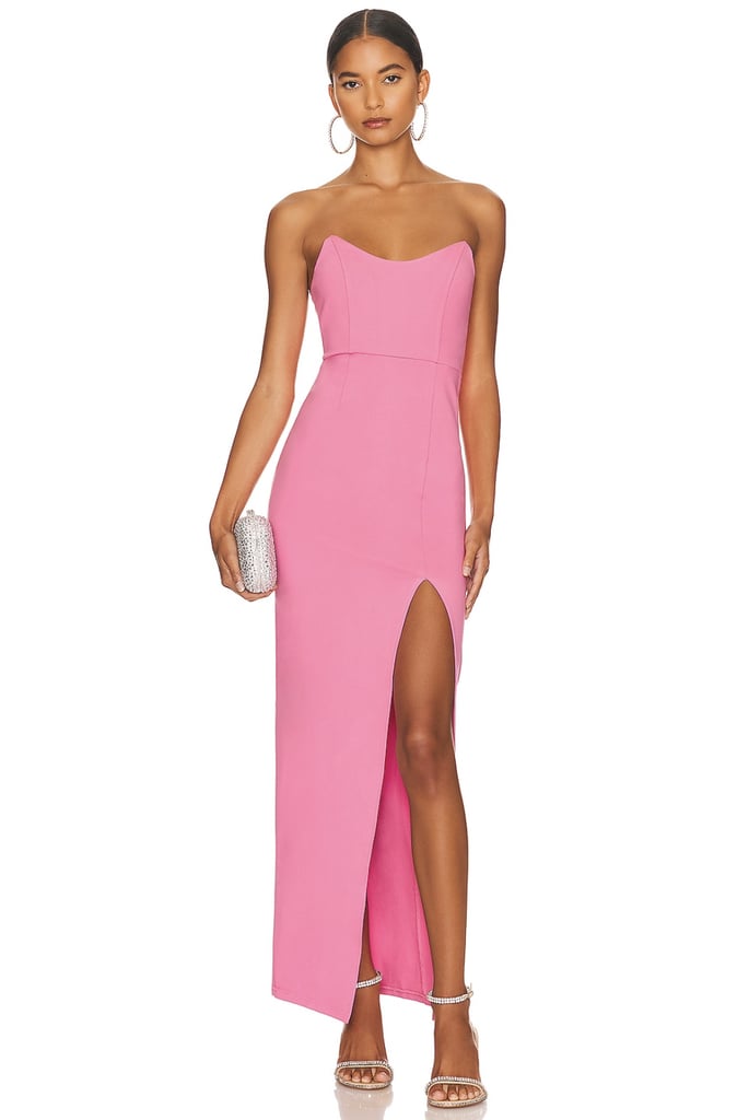 A Strapless Spring Wedding-Guest Dress