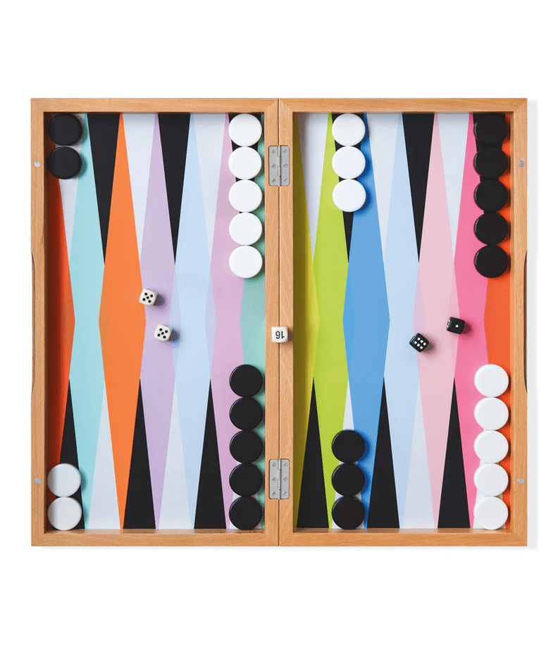 MoMA Colorful Backgammon Set