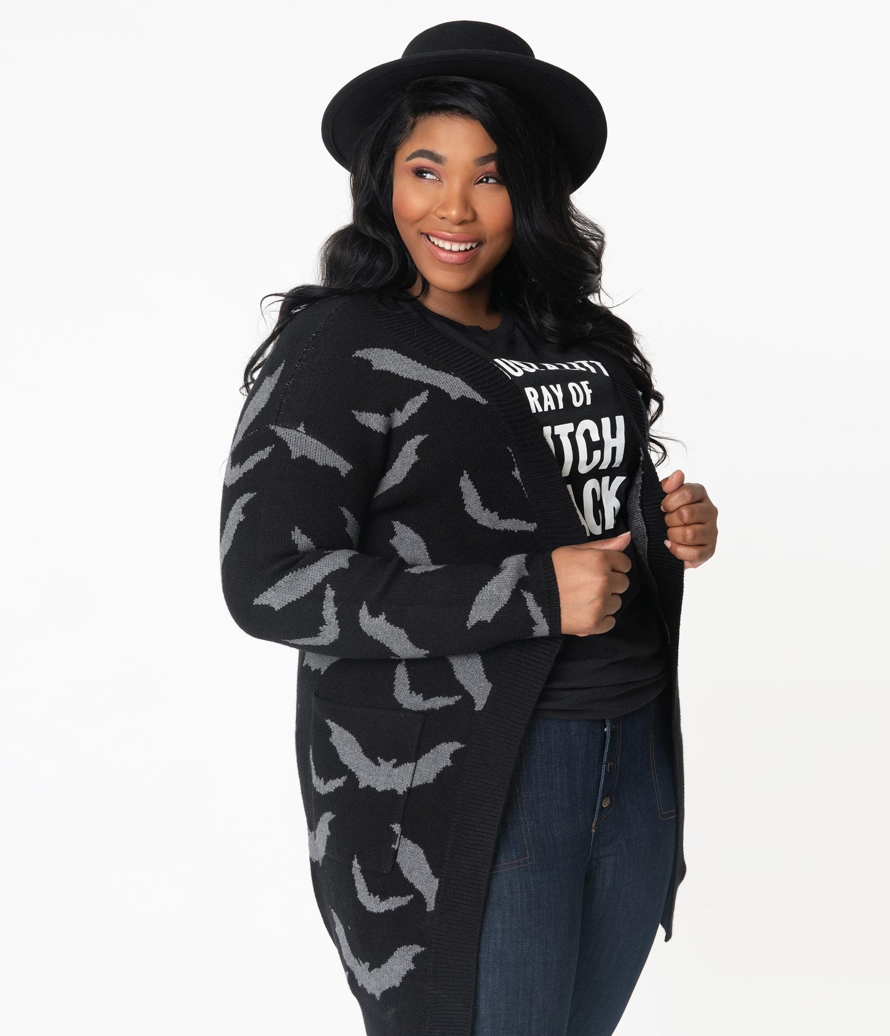 plus size long grey cardigan