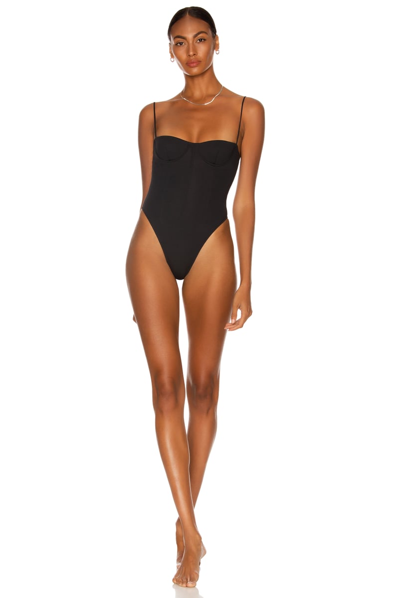 LaQuan Smith Bustier Swimsuit