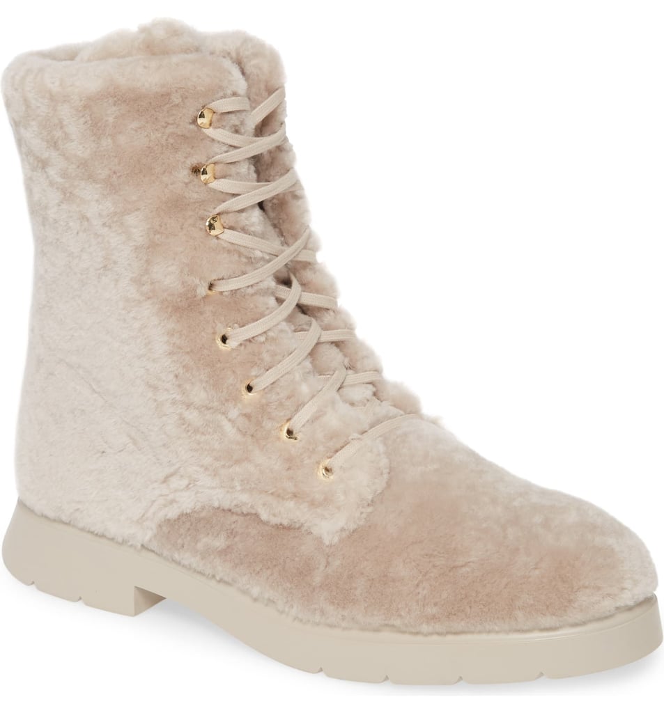 Stuart Weitzman McKenzee Genuine Shearling Combat Boot The Best