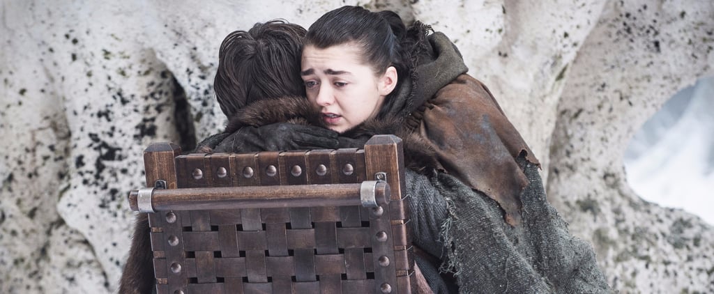 Arya hugs Bran