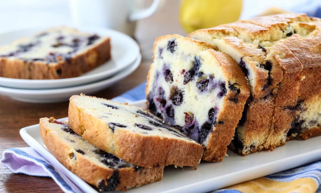 Lemon and Blueberry Bread