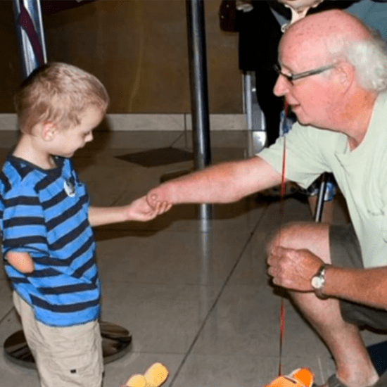 Boy and Adoptive Grandfather Both Born With Same Disability