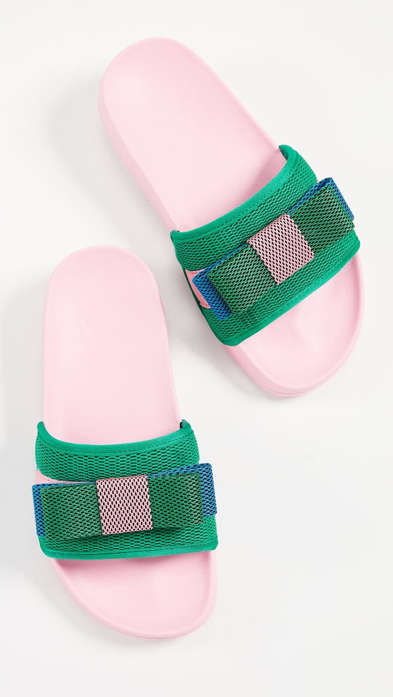 Suecomma Bonnie Colorblock Ribbon Sandals