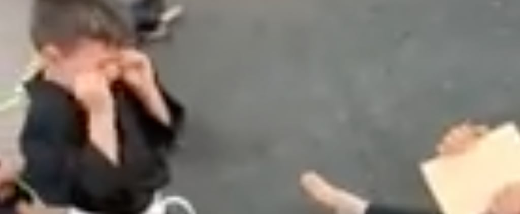 Boy Not Giving Up Trying to Break a Board With His Foot
